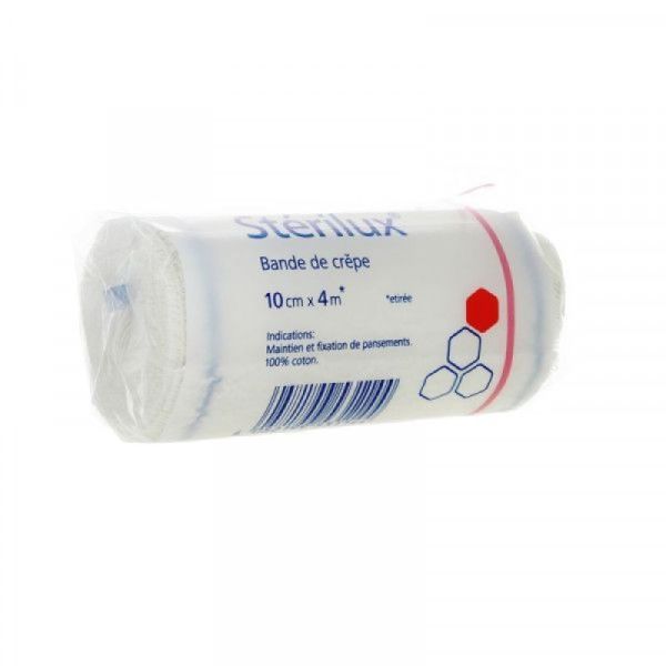 Sterilux Bande de Crêpe 10cmx4m