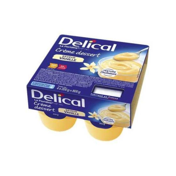 DELICAL Floridine Crème Hphc Vanille 4x200g