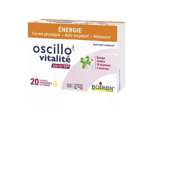 Oscillo Vitalité Adultes 50+ 20 comprimés effervescents