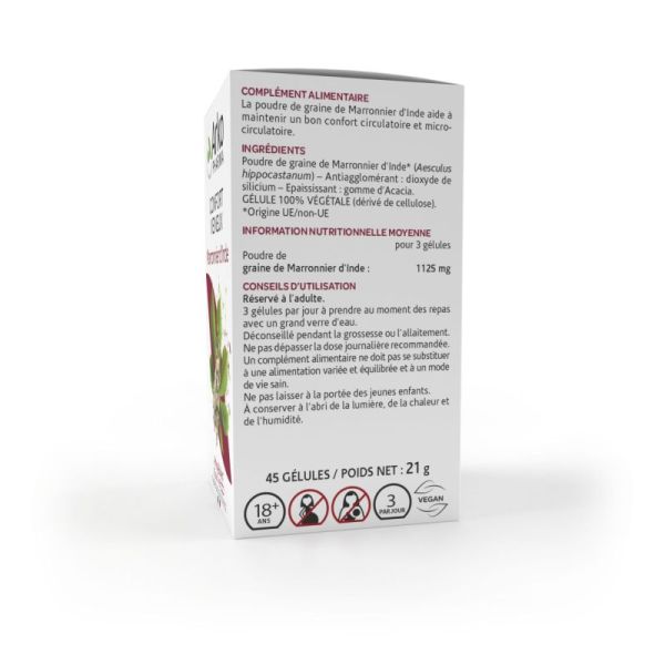 Arkogélules marronnier d'Inde bio 1125mg graine 45 gélules