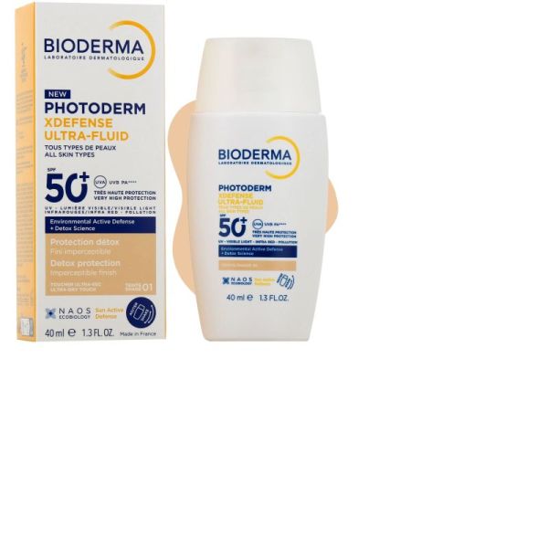 Photoderm XDEFENSE Ultra-fluide SPF50+ Teinte 01 40ml