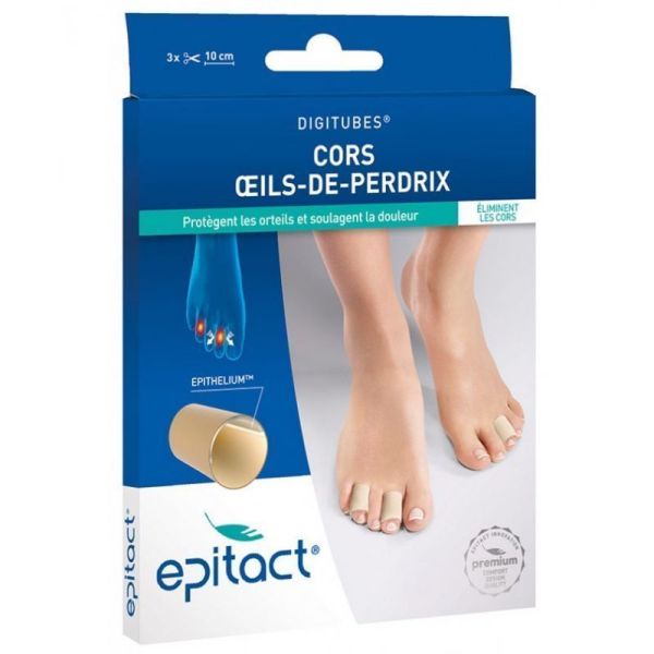 Epitact Digitubes Cors/Œils de perdrix Taille L  3 tubes 33mm