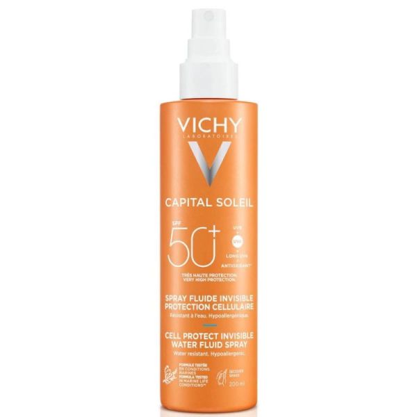Vichy capital soleil spf50+ spray fluide invisible 200ml