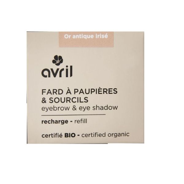 Avril Fard à pupières et sourcils Or antique irisé recharge