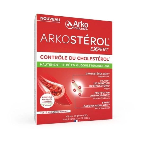 Arkostérol expert contrôle du cholestérol x30 gélules