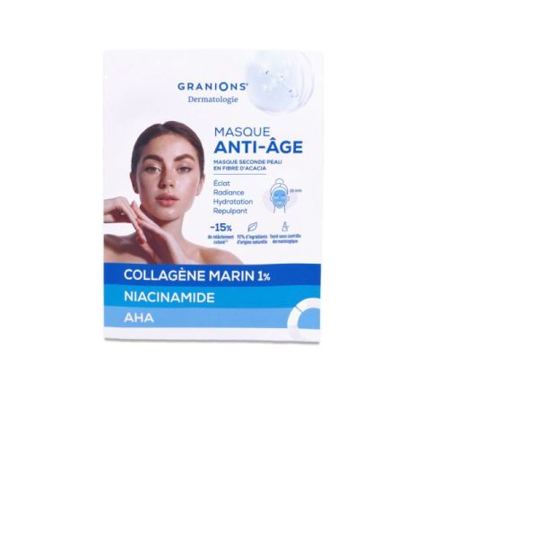 GRANIONS Masque Anti-âge seconde peau x1 unité