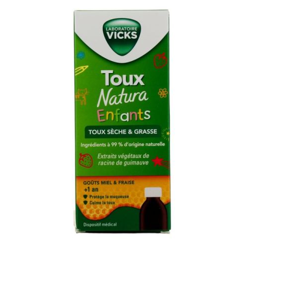 VICKS Natura enfants Toux sèche et grasse 14ml