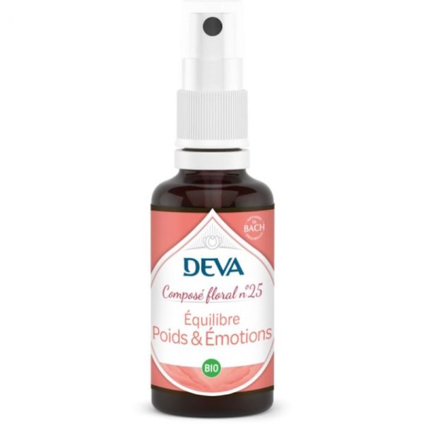 Deva Equilibre poids et émotions composé floral 25