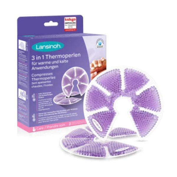 LANSINOH Thermoperle Compresses 3en1