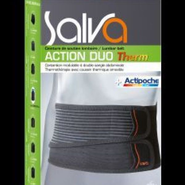Ceinture de soutien Lombaire Salva Action Duo Therm Hauteur 26cm taille adaptable