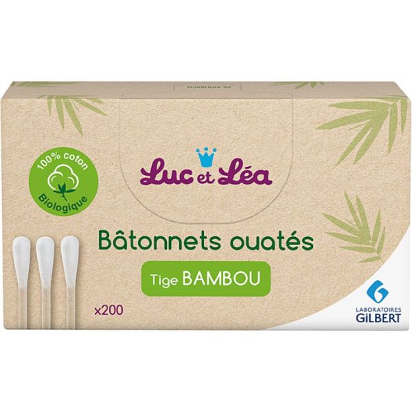 LUC ET LEA Batonnets Ouate Tige Bambou
