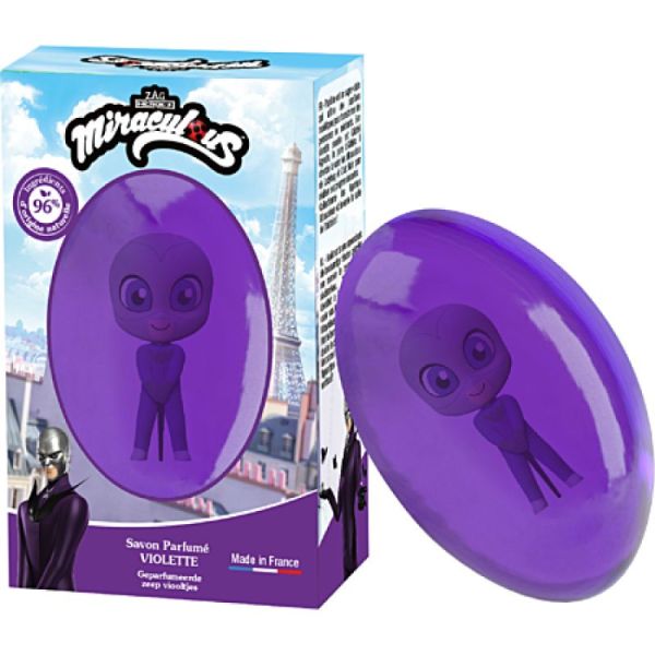 SAVON FIGURINE MIRACULOUS VIOLETTE 75G