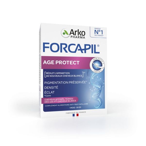 Forcapil Age Protect cheveux blancs et ternes 30 comprimés