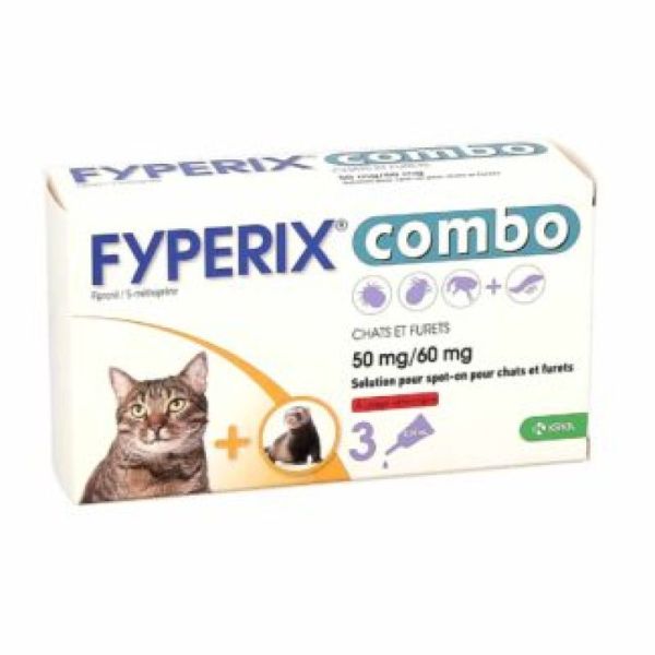 Fyperix Combo Spoton Chat/furet x3 pipettes