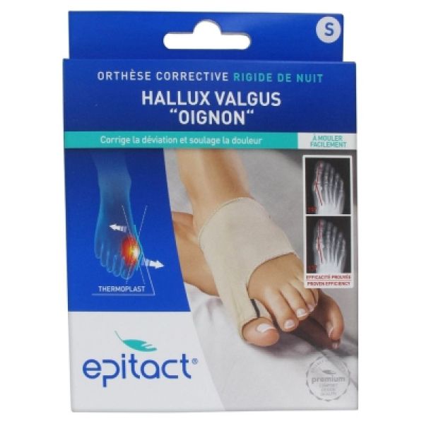 Epitact Orthèse Corrective rigide de nuit Hallux Valgus Thermoplast taille S 1 unité