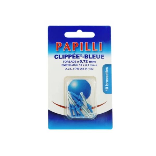 PAPPILI CLIPPER BROSSETTES BLEUES 3MM