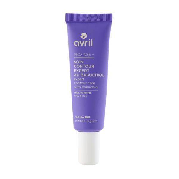 Avril Pro Age+ soin contour expert au bakuchiol yeux et lèvres 30ml