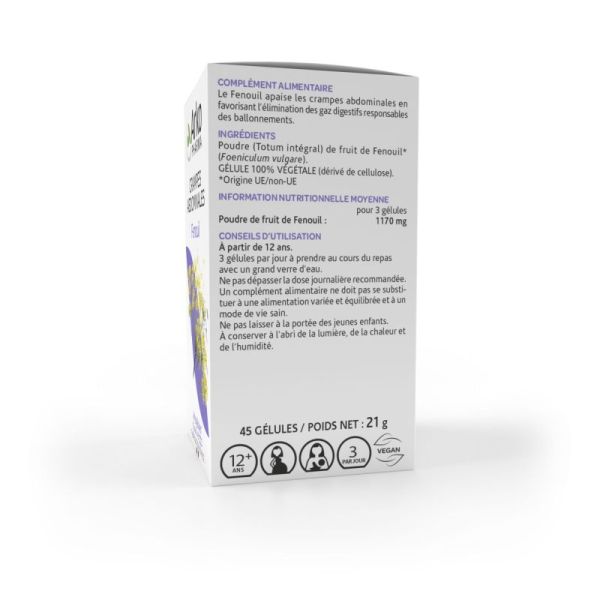 Arkogélules fenouil 45 gélules