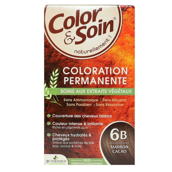 Color & Soin coloration permanente 6B marron cacao