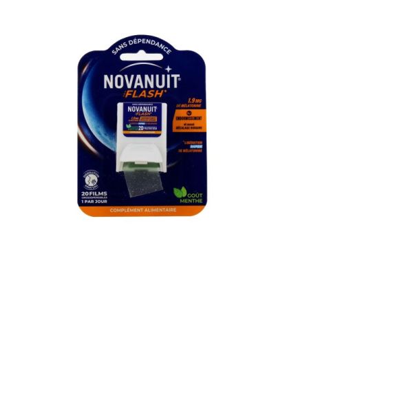 Novanuit flash 1.9mg mélatonine x20 films orodispersibles