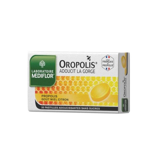 OROPOLIS MIEL/CITRON S/SUCRES PASTILLES X20