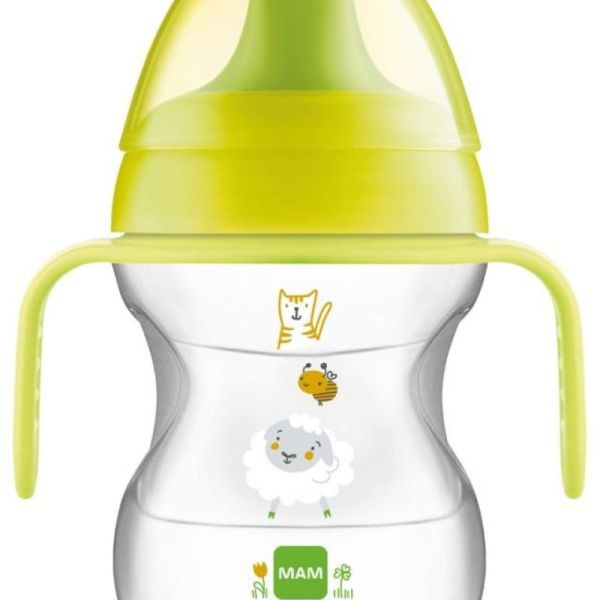 Tasse MAM Apprentissage+anse +6 mois 190ml