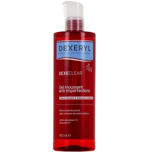 Dexeryl DEXECLEAR Gel moussant anti-imperfections 400ml