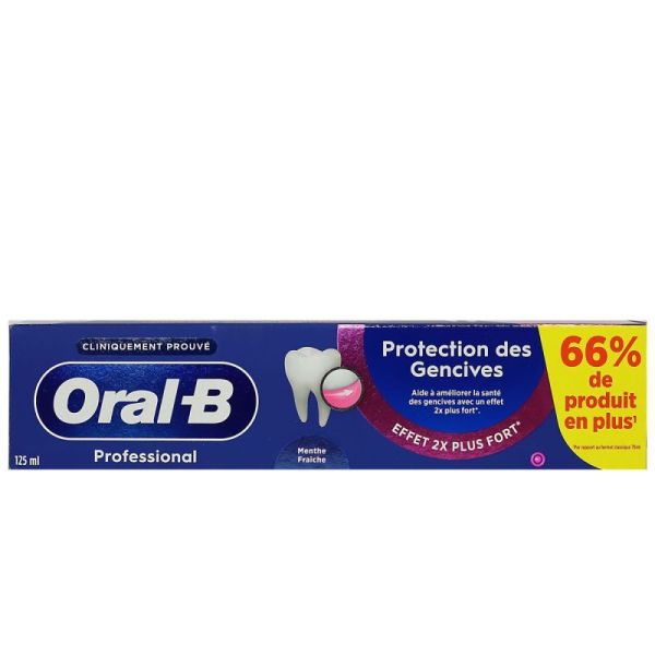 Professional dentifrice protection gencives menthe fraîche 125ml