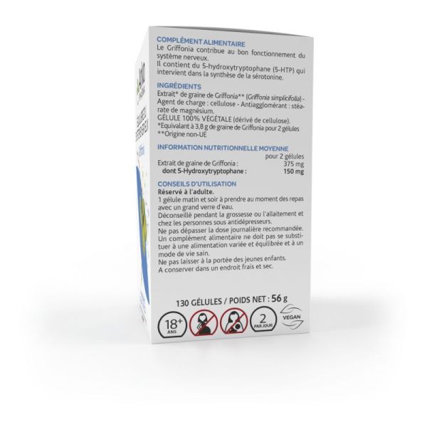 Arkogélules griffonia 150mg 5-HTP 130 gélules