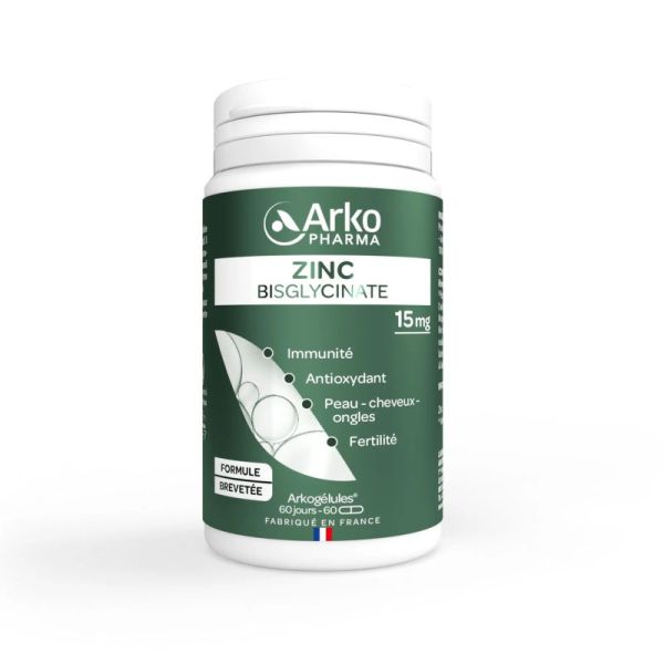 Arko Zinc bisglycinate x60 gélules