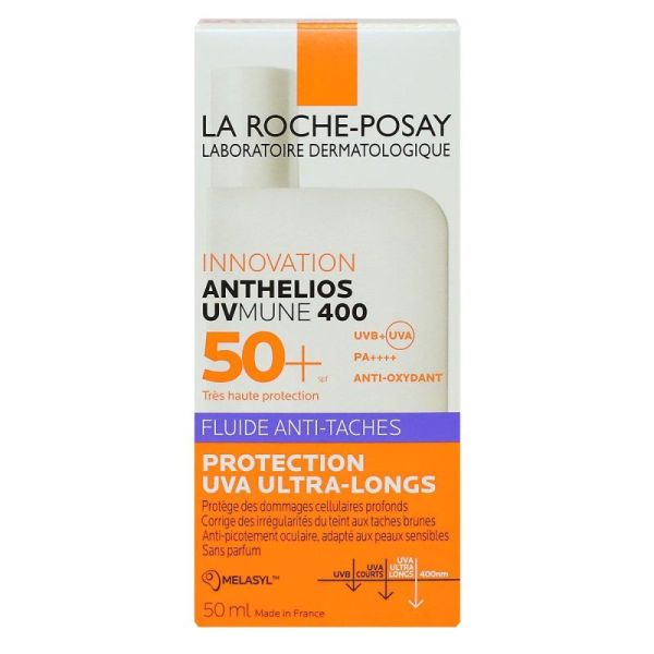Anthelios Uvmune 400 fluide solaire SPF50+ anti-taches visage 50ml