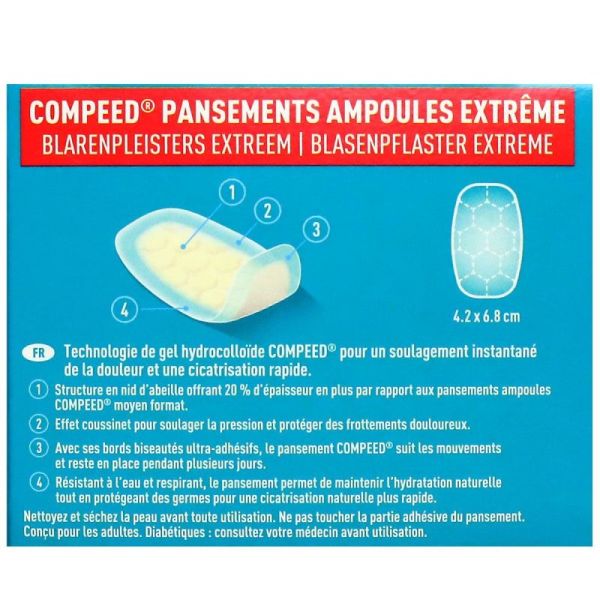 10 pansements ampoules éco format moyen Medium