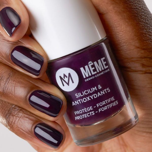 MÊME Vernis Silicium et antioxydants Aubergine 10ml