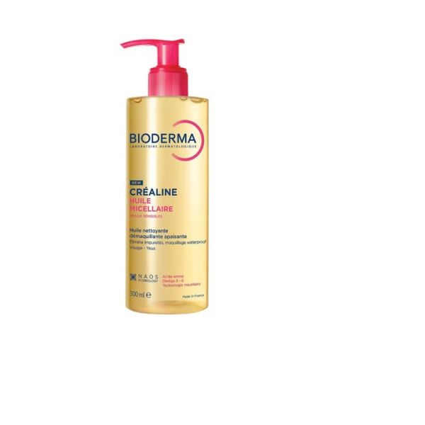 Créaline Huile Micellaire nettoyante apaisante démaquillante 300ml