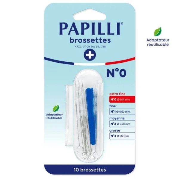 PAPILLI BROSSETTE N0 BOITE DE 10