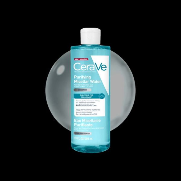 Eau micellaire purifiante resserre les pores 400ml