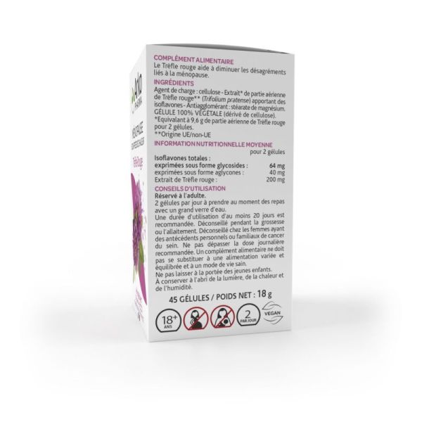 Arkogélules trèfle rouge ménopause 45 gélules