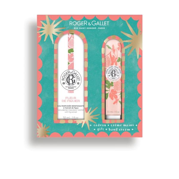 Coffret Eau parfumée bienfaisante et Crème mains Fleur de figuier