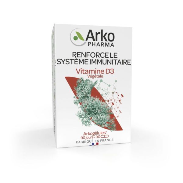 Vitamine D3 végétale arkogélules boîte de 90