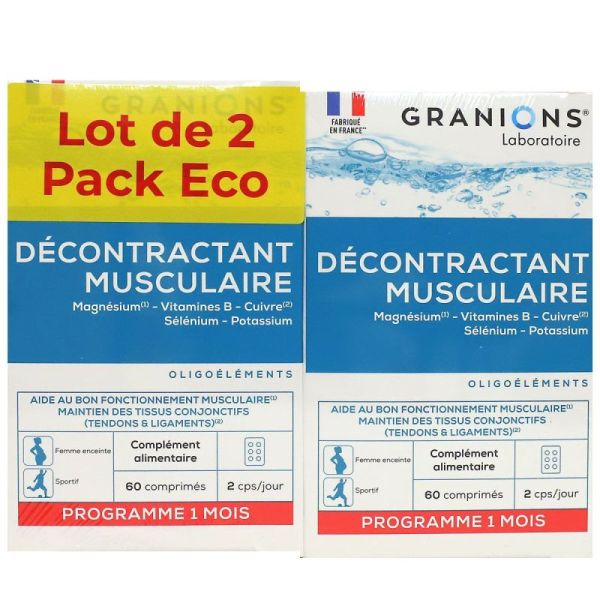 Décontractant musculaire 2 x 60 comprimés