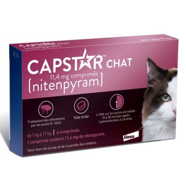 Capstar Chat 11,4mg Cpr 6
