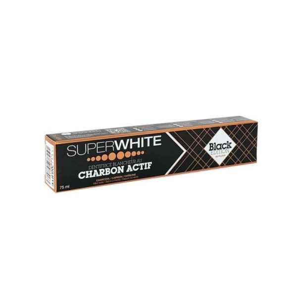 "Superwhite Black Dentifrice" Dentifrice au Charbon Actif 75ml