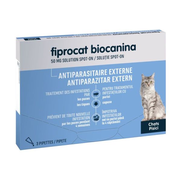 Fiprocat 50 mg - 3 pipettes