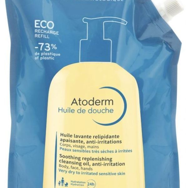 ATODERM - Huile de Douche Lavante Relipidante Anti-Irritations Eco Recharge - 1L