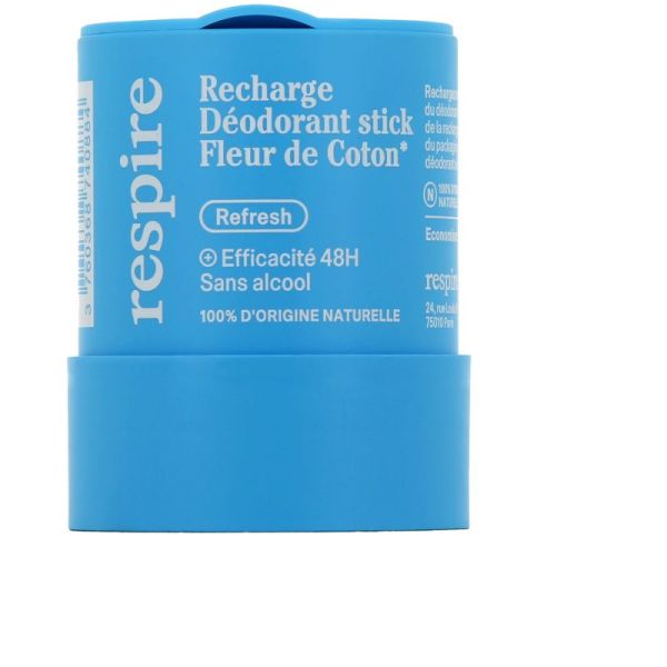 RESPIRE Recharge Déodorant Stick Fleur de coton