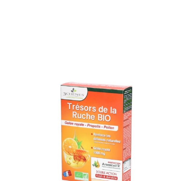 3 Chênes Trésor de la ruche Bio x20 ampoules