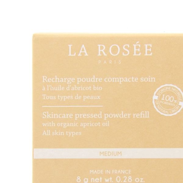 LA ROSEE Recharge Poudre Compacte Soin coloris Médium