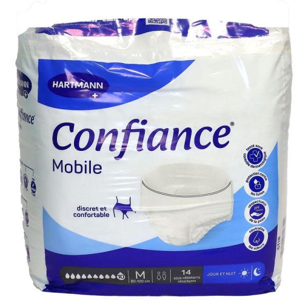 Mobile 14 sous-vêtements absorption 10 gouttes taille M
