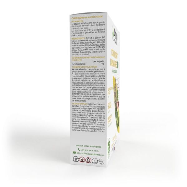 Arkofluides confort urinaire Ultra concentré bio 20 ampoules