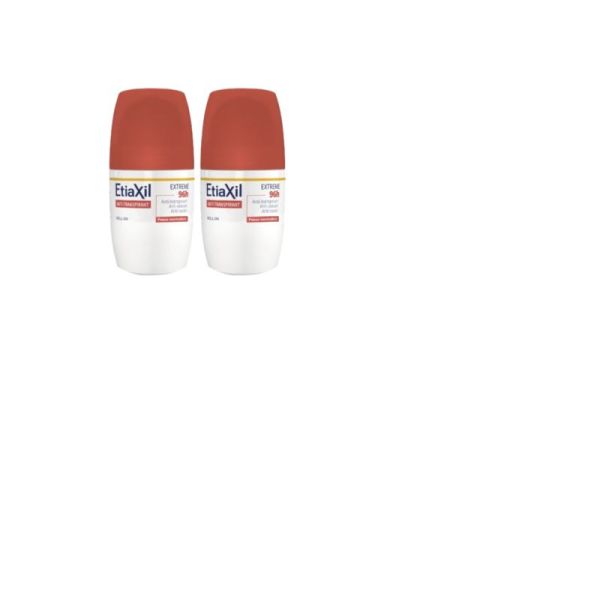 Etiaxil anti-transpirant extrême 96h peaux normales 2x50ml